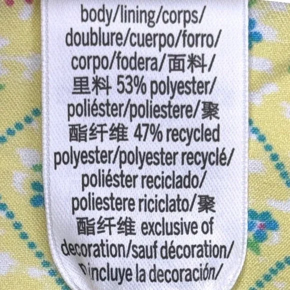 Frankies Bikinis Pink Floral Mini Dress Yellow Cottagecore S - Picture 6 of 9